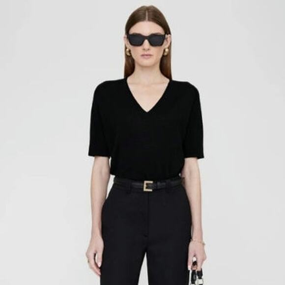 Anine Bing Sweaters - ANINE BING ARIA WOOL CASHMERE SWEATER TOP, SIZE S